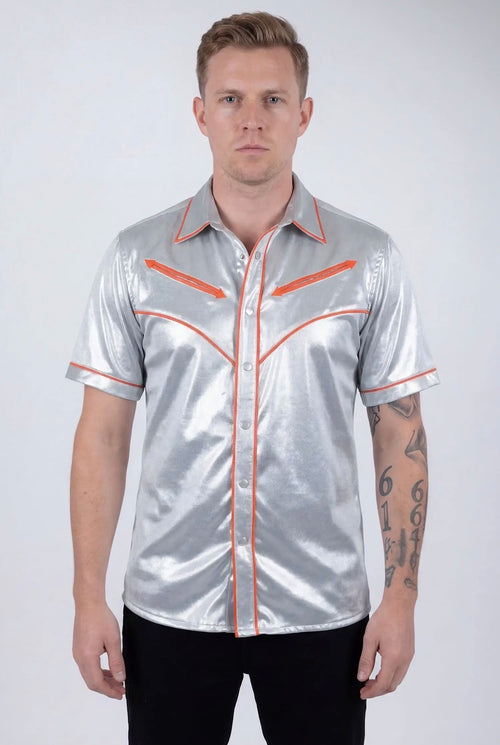 Barabas Metallic Western Shirt