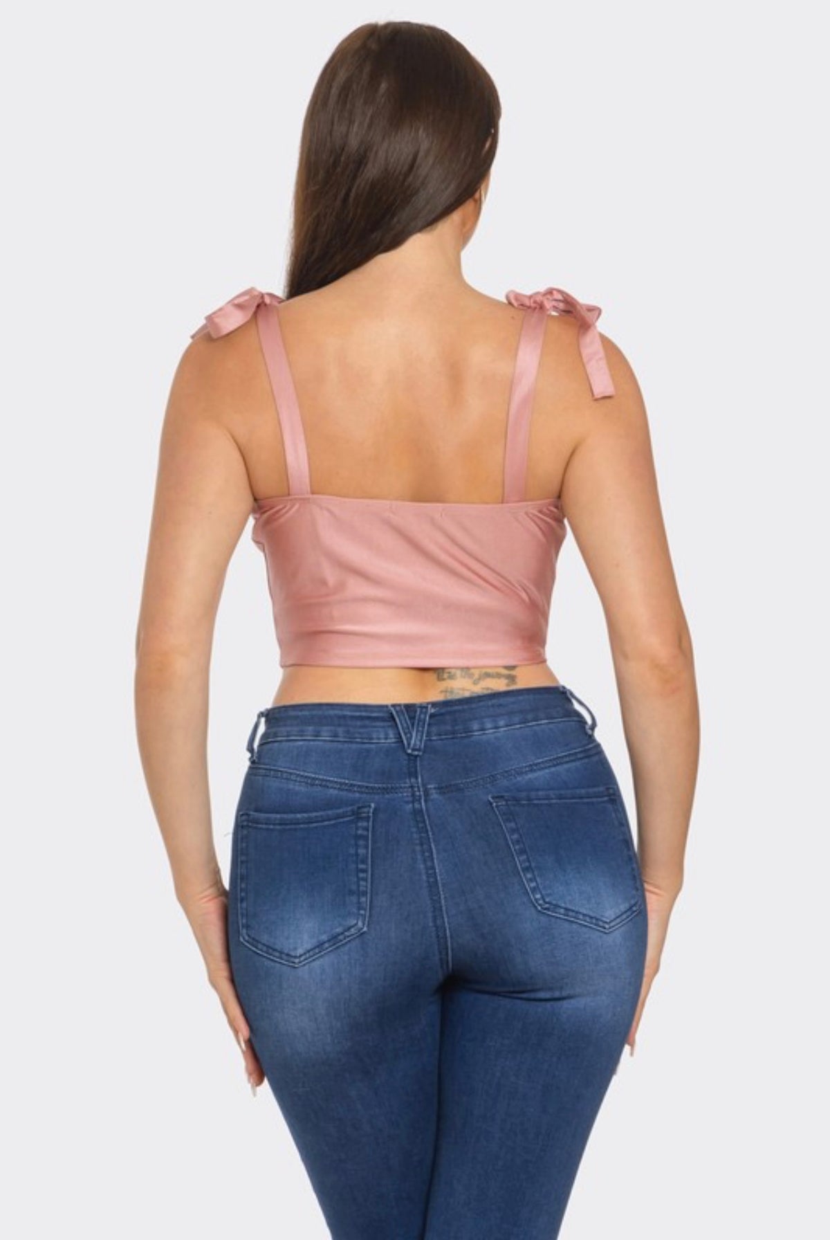 Shoulder Tie Cropped top