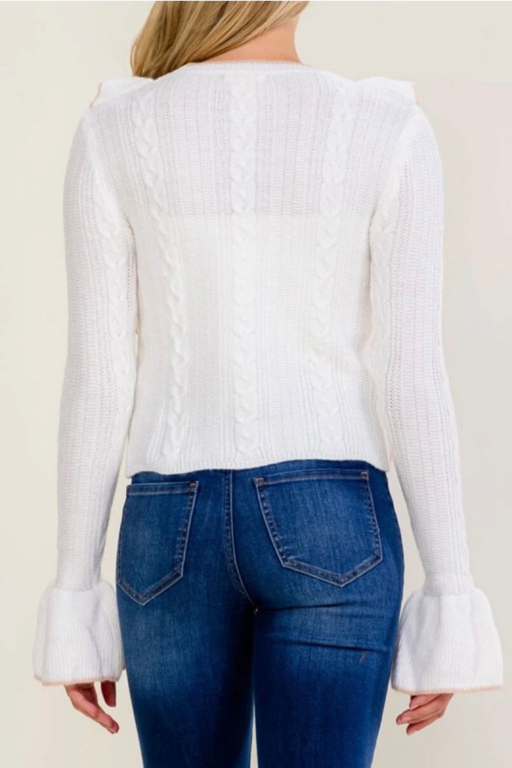 Bell Sleeve Ruffle Sweater