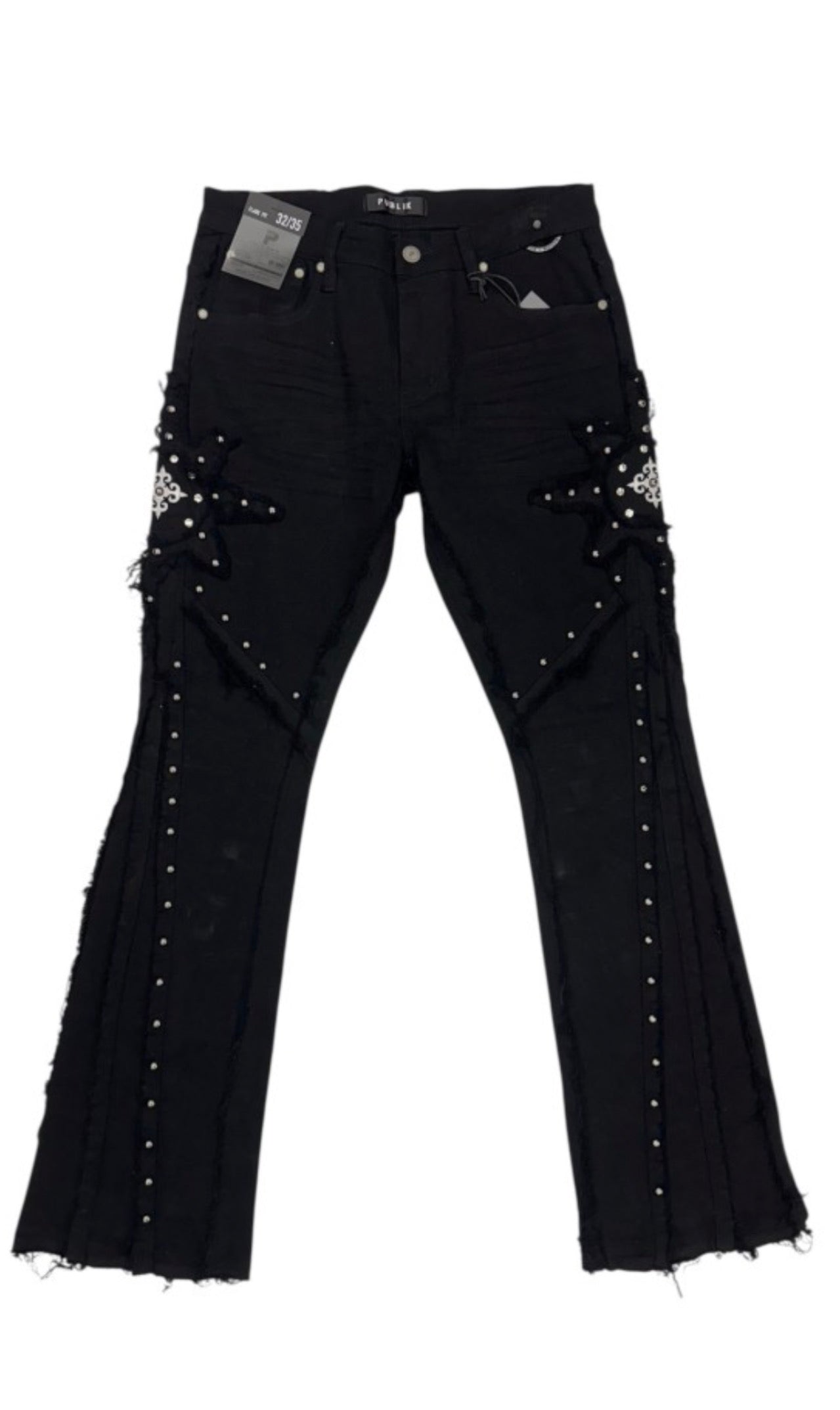 Embellished Motorcycle Jeans