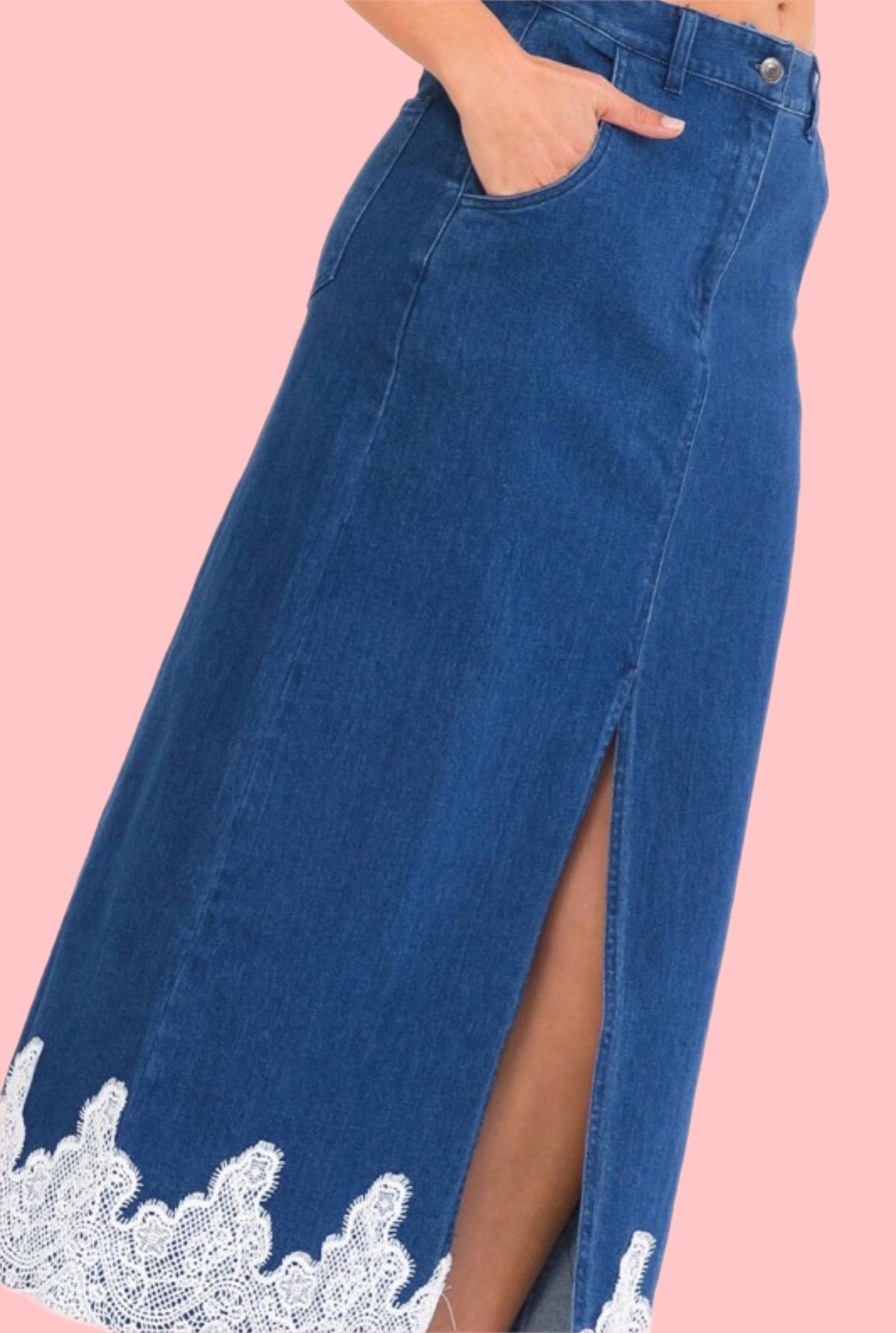Denim Dreams Maxi Skirt