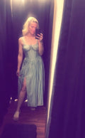 Sage Corset Maxi Dress
