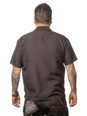 Leopard Panel Bowling Shirt